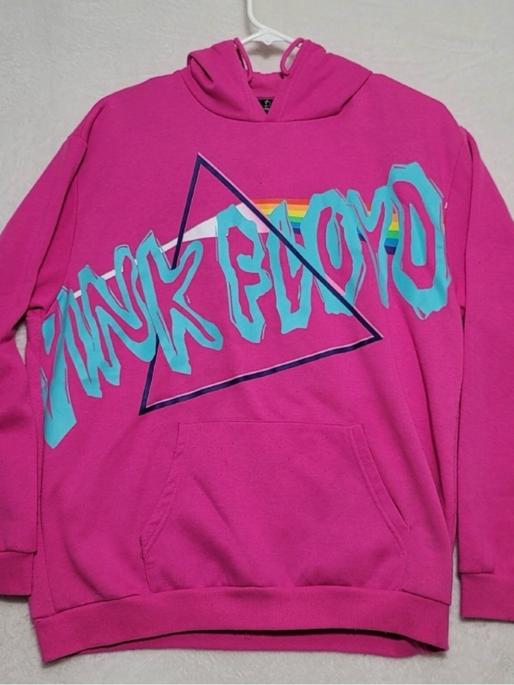 Pink Floyd Logo Pink Graphic Hoodie - Women's Sweatshirt